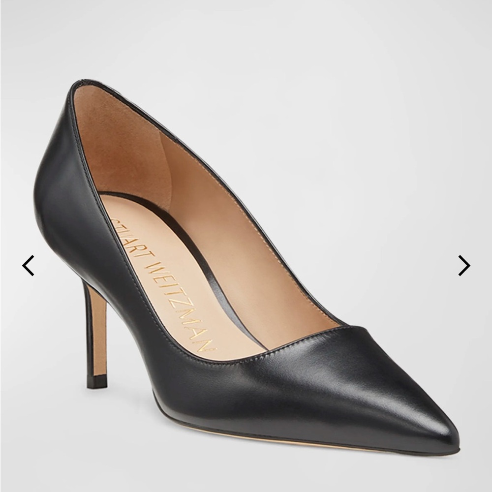 New Stuart Weitzman Stuart Leather Stiletto Pumps 7.5